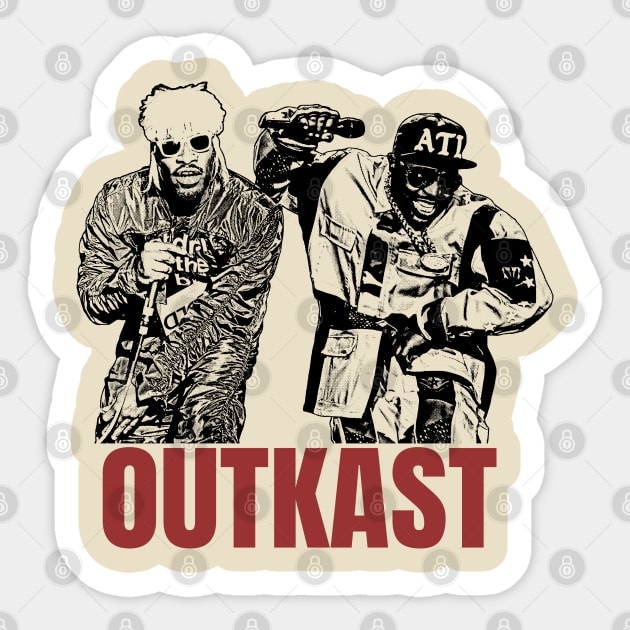 Outkast Sticker by Knockbackhaunt